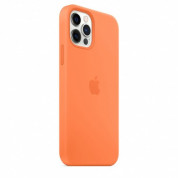 Apple iPhone Silicone Case with MagSafe - оригинален силиконов кейс за iPhone 12, iPhone 12 Pro с MagSafe (оранжев) 2
