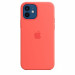 Apple iPhone Silicone Case with MagSafe - оригинален силиконов кейс за iPhone 12, iPhone 12 Pro с MagSafe (розов) 10