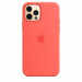 Apple iPhone Silicone Case with MagSafe - оригинален силиконов кейс за iPhone 12, iPhone 12 Pro с MagSafe (розов) 1