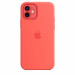 Apple iPhone Silicone Case with MagSafe - оригинален силиконов кейс за iPhone 12, iPhone 12 Pro с MagSafe (розов) 8