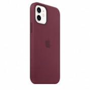 Apple iPhone Silicone Case with MagSafe - оригинален силиконов кейс за iPhone 12, iPhone 12 Pro с MagSafe (лилав) 5