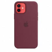 Apple iPhone Silicone Case with MagSafe - оригинален силиконов кейс за iPhone 12, iPhone 12 Pro с MagSafe (лилав) 7