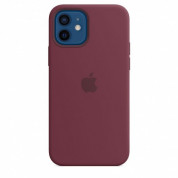 Apple iPhone Silicone Case with MagSafe - оригинален силиконов кейс за iPhone 12, iPhone 12 Pro с MagSafe (лилав) 9
