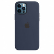 Apple iPhone 12/12 Pro Silicone Case with MagSafe - (deep navy) (Seasonal Fall 2020) 2