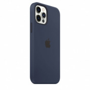 Apple iPhone 12/12 Pro Silicone Case with MagSafe - (deep navy) (Seasonal Fall 2020) 3
