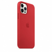 Apple iPhone Silicone Case with MagSafe - оригинален силиконов кейс за iPhone 12, iPhone 12 Pro с MagSafe (червен) 3