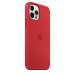 Apple iPhone Silicone Case with MagSafe - оригинален силиконов кейс за iPhone 12, iPhone 12 Pro с MagSafe (червен) 4