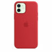 Apple iPhone Silicone Case with MagSafe - оригинален силиконов кейс за iPhone 12, iPhone 12 Pro с MagSafe (червен) 9