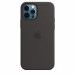 Apple iPhone Silicone Case with MagSafe - оригинален силиконов кейс за iPhone 12, iPhone 12 Pro с MagSafe (черен) 3