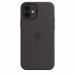 Apple iPhone Silicone Case with MagSafe - оригинален силиконов кейс за iPhone 12, iPhone 12 Pro с MagSafe (черен) 7