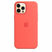 Apple iPhone Silicone Case with MagSafe - оригинален силиконов кейс за iPhone 12 Pro Max с MagSafe (розов) 2