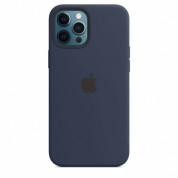 Apple iPhone 12 Pro Max Silicone Case with MagSafe - (deep navy) (Seasonal Fall 2020) 3