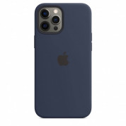 Apple iPhone 12 Pro Max Silicone Case with MagSafe - (deep navy) (Seasonal Fall 2020) 1