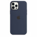 Apple iPhone Silicone Case with MagSafe - оригинален силиконов кейс за iPhone 12 Pro Max с MagSafe (тъмносин) 1