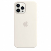 Apple iPhone 12 Pro Max Silicone Case with MagSafe - (white) 