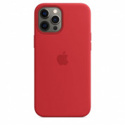 Apple iPhone 12 Pro Max Silicone Case with MagSafe (PRODUCT RED) 1