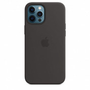 Apple iPhone 12 Pro Max Silicone Case with MagSafe - (black) 3