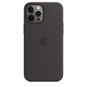 Apple iPhone 12 Pro Max Silicone Case with MagSafe - (black) 1