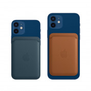 Apple iPhone Leather Wallet with MagSafe - оригинален кожен портфейл (джоб) за прикрепяне към iPhone с MagSafe (жълт) 3
