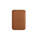 Apple iPhone Leather Wallet with MagSafe - оригинален кожен портфейл (джоб) за прикрепяне към iPhone с MagSafe (кафяв) 1