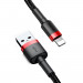 Baseus Cafule USB Lightning Cable (CALKLF-A19) - Lightning USB кабел за Apple устройства с Lightning порт (50 см) (черен-червен) 5