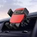 Baseus Cube Gravity Car Vent Mount (SUYL-FK09) - поставка за радиатора на кола за смартфони с дисплеи до 6.6 инча (червена) 3