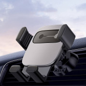 Baseus Cube Gravity Car Vent Mount (SUYL-FK0S) - поставка за радиатора на кола за смартфони с дисплеи до 6.6 инча (сребриста) 7