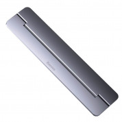 Baseus Papery Self-Adhesive Aluminum Laptop Stand - сгъваема, залепяща се към вашия компютър поставка за MacBook и лаптопи (тъмносив) 1