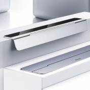 Baseus Papery Self-Adhesive Aluminum Laptop Stand - сгъваема, залепяща се към вашия компютър поставка за MacBook и лаптопи (тъмносив) 8