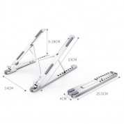 Portable Folding Aluminum Laptop Stand L - преносима алуминиева сгъваема поставка за MacBook и лаптопи от 14 до 17.3 инча (тъмносив) 6