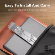 Portable Folding Aluminum Laptop Stand L - преносима алуминиева сгъваема поставка за MacBook и лаптопи от 14 до 17.3 инча (сребрист) 2