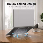 Portable Folding Aluminum Laptop Stand L - преносима алуминиева сгъваема поставка за MacBook и лаптопи от 14 до 17.3 инча (сребрист) 4
