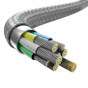 Baseus Flash Series 2-in-1 USB-C & Lenovo Square Plug Cable (CA1T2-B0G) (200 cm) (gray) 2
