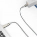 Baseus Flash Series 2-in-1 USB-C & Lenovo Square Plug Cable (CA1T2-B0G)- USB-C кабел с допълнителен адаптер за Lenovo лаптопи и бързо зареждане на устройства с USB-C порт (200 см) (сив) 6