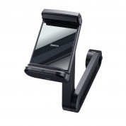 Baseus Energy Storage Backseat Holder Wireless Qi 15W Charger - поставка за смартфон за седалката на автомобил с възможност за безжично зареждане (черен) 5