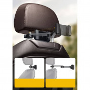 Baseus Energy Storage Backseat Holder Wireless Qi 15W Charger - поставка за смартфон за седалката на автомобил с възможност за безжично зареждане (черен) 11