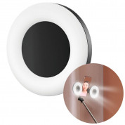 Baseus Lovely Fill Light Accessories Selfie Ring - допълнителна LED светлина (селфи ринг) за Baseus Lovely Wireless Bracket Bluetooth Tripod Selfie Stick (черен) 7