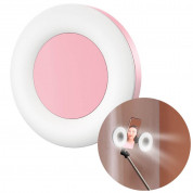 Baseus Lovely Fill Light Accessories Selfie Ring - допълнителна LED светлина (селфи ринг) за Baseus Lovely Wireless Bracket Bluetooth Tripod Selfie Stick (розов) 1