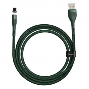 Baseus Zinc Magnetic USB Lightning Cable (CALXC-K06) - кабел с магнитен конектор за Apple продукти с Lightning порт (100 см) (зелен) 1