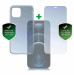 4smarts 360° Protection Set - тънък силиконов кейс и стъклено защитно покритие за дисплея на iPhone 12 Pro Max (прозрачен) 1