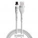 Baseus Zinc Magnetic USB Lightning Cable (CALXC-K02) - кабел с магнитен конектор за Apple продукти с Lightning порт (100 см) (бял) 1