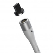 Baseus Zinc Magnetic USB Lightning Cable (CALXC-K02) - кабел с магнитен конектор за Apple продукти с Lightning порт (100 см) (бял) 2