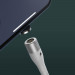 Baseus Zinc Magnetic USB Lightning Cable (CALXC-K02) - кабел с магнитен конектор за Apple продукти с Lightning порт (100 см) (бял) 5