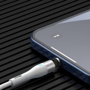 Baseus Zinc Magnetic USB Lightning Cable (CALXC-K02) - кабел с магнитен конектор за Apple продукти с Lightning порт (100 см) (бял) 6