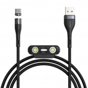 Baseus Zinc Magnetic Safe Fast Charging Data Cable (CA1T3-AG1) (100 cm) (black)