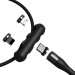 Baseus Zinc Magnetic Safe Fast Charging Data Cable (CA1T3-AG1) - кабел с магнитни конектори за Apple продукти с Lightning, microUSB и USB-C (100 см) (черен) 7