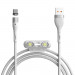 Baseus Zinc Magnetic Safe Fast Charging Data Cable (CA1T3-A02) - кабел с магнитни конектори за Apple продукти с Lightning, microUSB и USB-C (100 см) (бял) 1