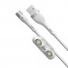 Baseus Zinc Magnetic Safe Fast Charging Data Cable (CA1T3-A02) - кабел с магнитни конектори за Apple продукти с Lightning, microUSB и USB-C (100 см) (бял) 2