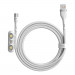 Baseus Zinc Magnetic Safe Fast Charging Data Cable (CA1T3-A02) - кабел с магнитни конектори за Apple продукти с Lightning, microUSB и USB-C (100 см) (бял) 8