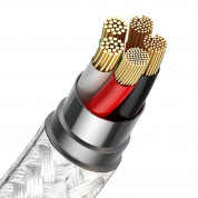 Baseus Zinc Magnetic Safe Fast Charging Data Cable (CA1T3-A02) - кабел с магнитни конектори за Apple продукти с Lightning, microUSB и USB-C (100 см) (бял) 2